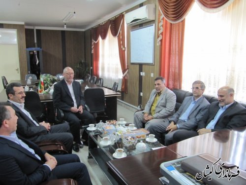 دیدارمدیرعامل شرکت نفت منطقه گلستان بافرماندار