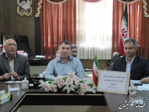 دومین جلسه کارگروه امورگندم ،آردونان شهرستان تشکیل شد