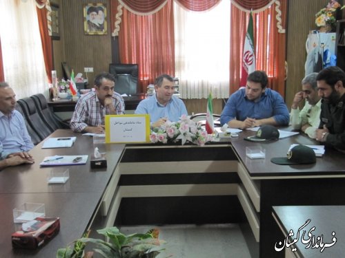 جلسه سالم سازی سواحل دریای گمیشان برگزار گردید