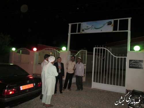 دیدار فرماندار گمیشان با اهالی محترم روستای دهنه در ماه مبارک رمضان 