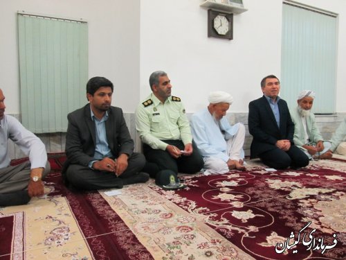 فرماندارگمیشان درادامه دیدارهای مردمی در ماه مبارک رمضان دیدار با مردم چارقلی