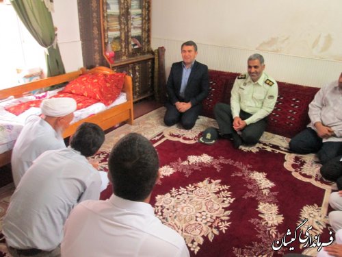 فرماندارگمیشان درادامه دیدارهای مردمی در ماه مبارک رمضان دیدار با مردم چارقلی