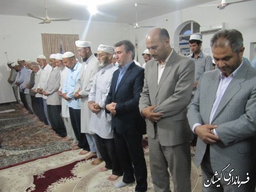 دیدار فرماندارگمیشان با مردم قلعه کریم ایشان در ماه مبارک رمضان