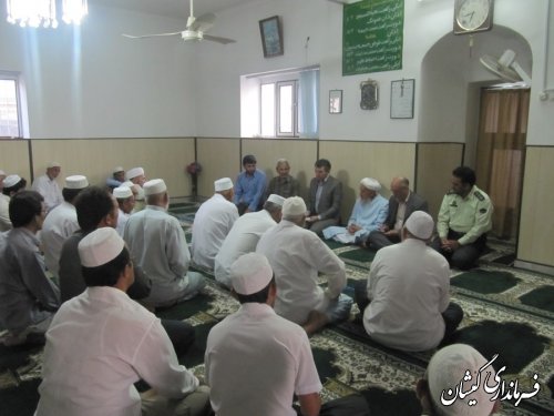 فرماندارگمیشان درادامه دیدارهای مردمی در ماه مبارک رمضان دیدار با مردم آرخ بزرگ