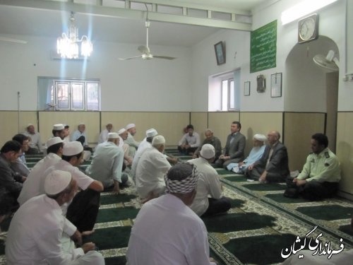 فرماندارگمیشان درادامه دیدارهای مردمی در ماه مبارک رمضان دیدار با مردم آرخ بزرگ