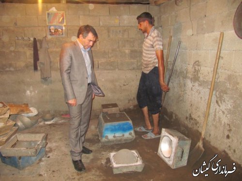 بازدید فرماندار ازکارگاه تولیدی دیگ چدنی آرخ بزرگ