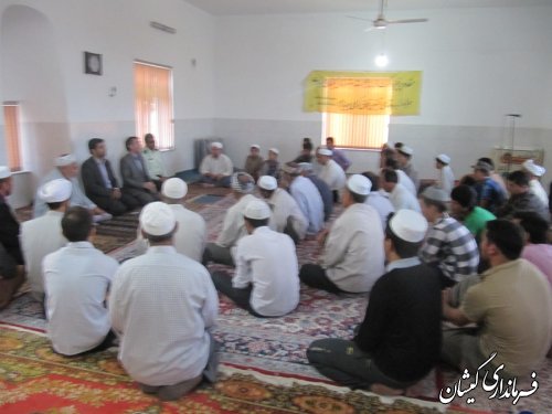 دیدار فرماندارگمیشان با مردم آلتین تخماق در ماه مبارک رمضان