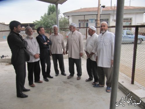 فرماندارگمیشان درادامه دیدارهای مردمی در ماه مبارک رمضان با مردم توماجلر