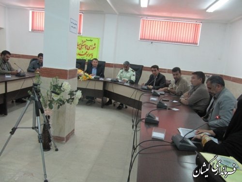 جلسه شورای هماهنگی مبارزه با مواد مخدر شهرستان گمیشان برگزار شد