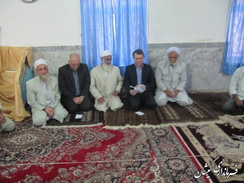 فرماندارگمیشان درادامه دیدارهای مردمی در ماه مبارک رمضان با مردم بصیرآباد
