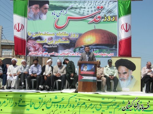 روز قدس تبلور حمایت ملت آزاده واسلامی از قیام مردم قهرمان فلسطین است