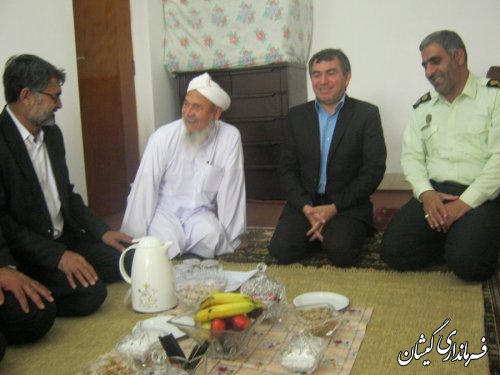 دیدار فرماندار گمیشان با ائمه جمعه شهرستان دراولین روز عید فطر