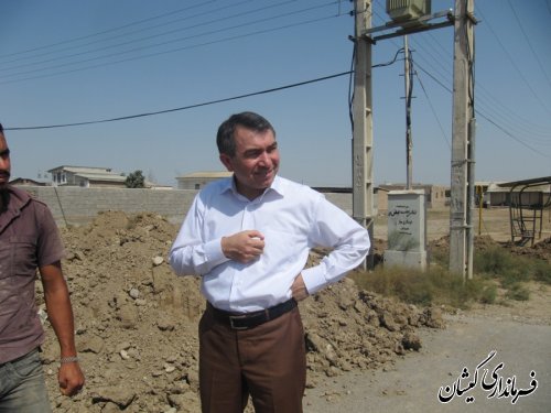 بازدید فرماندار از وضعیت تامین آب شرب روستاهای مرزی شهرستان گمیشان