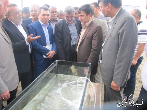 بازدید وزیر جهاد کشاورزی ازسایت پرورش میگو ی گمیشان
