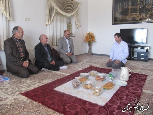ديدار معاون فرماندار گمیشان با آزادگان شهرستان به مناسبت روز بازگشت آزادگان به ميهن اسلامي