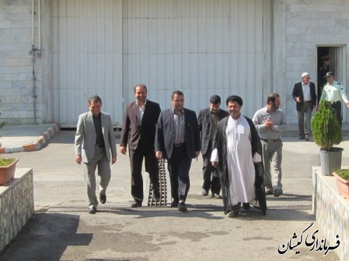 بازدید فرماندارگمیشان از زندان امیر آباد گرگان