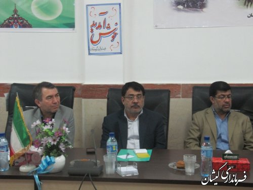 چهارمین جلسه شورای اداری شهرستان گمیشان تشکیل شد
