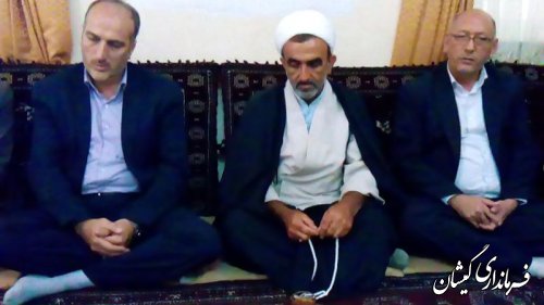 دیدار با خانواده جانباز قربان محمد کلته به مناسبت هفته دولت