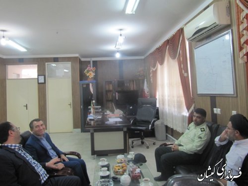دیدار رئیس دادگستری و دادستان شهرستان با فرماندار گمیشان