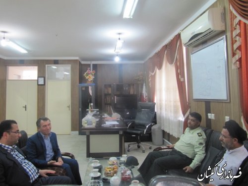 دیدار رئیس دادگستری و دادستان شهرستان با فرماندار گمیشان