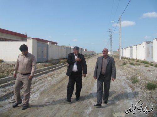 بازدیدمعاون فرماندار از فاز 2مسکن مهرگمیشان
