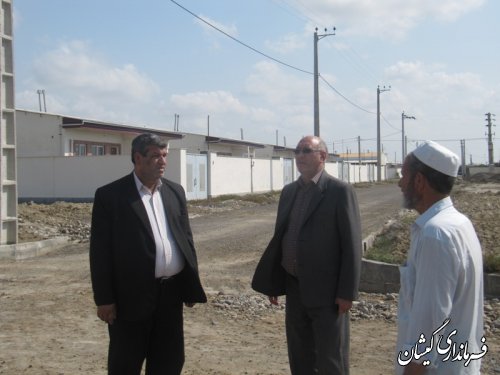 بازدیدمعاون فرماندار از فاز 2مسکن مهرگمیشان