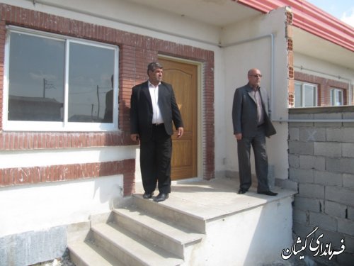 بازدیدمعاون فرماندار از فاز 2مسکن مهرگمیشان