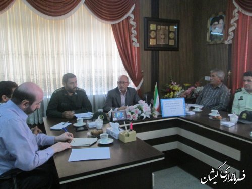 جلسه هماهنگی همایش پیاده روی همگانی شهرستان گمیشان تشکیل شد