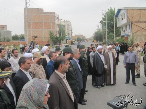 حضور فرماندار گمیشان در رژه نیروهای مسلح شهرستان غرب استان(کردکوی)