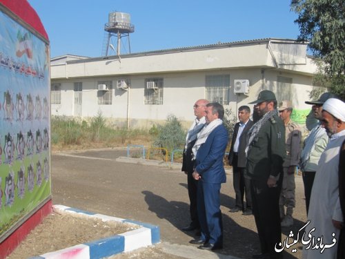 حضور فرماندار گمیشان در صبحگاه مشترک سپاه