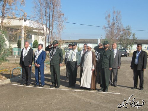 حضور فرماندار گمیشان در صبحگاه مشترک سپاه