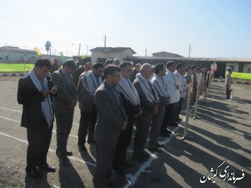 حضور فرماندار گمیشان در صبحگاه مشترک سپاه