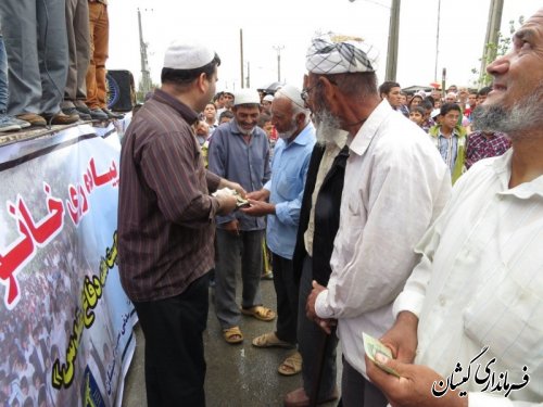 همایش پیاده روی خانوادگی با حضور فرماندار گمیشان در سیمین شهر