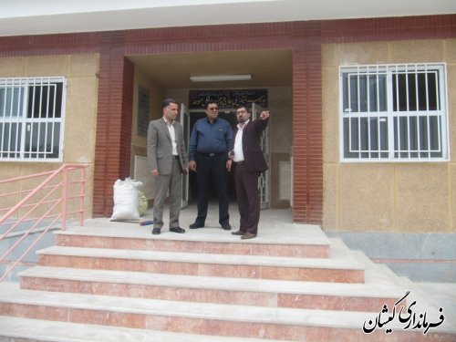 بازدید معاون فرماندار از دبستان موحد روستای کملراز توابع شهرستان گمیشان
