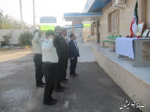 صبحگاه مشترک نیروی انتظامی وسپاه شهرستان گمیشان برگزارشد