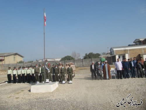 صبحگاه مشترک نیروی انتظامی وسپاه شهرستان گمیشان برگزارشد