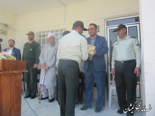 صبحگاه مشترک نیروی انتظامی وسپاه شهرستان گمیشان برگزارشد