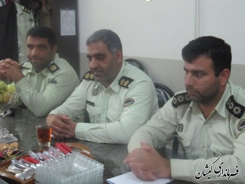 دیدار فرماندار گمیشان با کارکنان فرماندهی انتظامی به مناسبت هفته ناجا