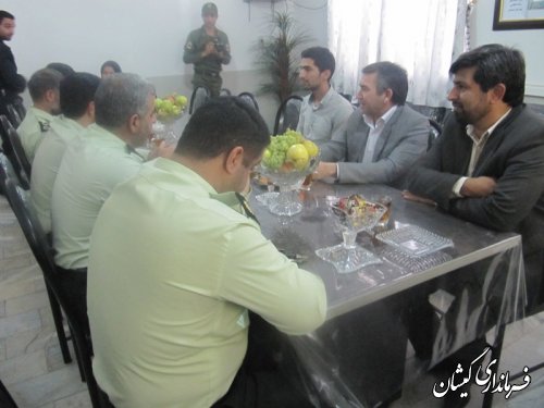 دیدار فرماندار گمیشان با کارکنان فرماندهی انتظامی به مناسبت هفته ناجا