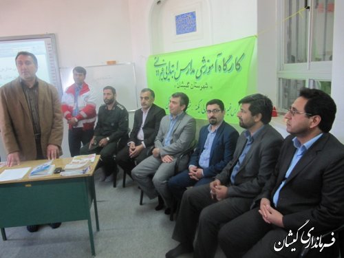 حضورفرماندارگمیشان در کارگاه آموزشی معلمان مدارس غیردولتی
