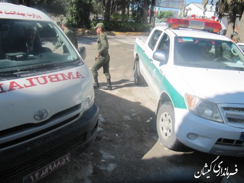 مانور زلزله در شهرستان گمیشان برگزار شد