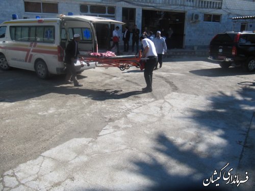 مانور زلزله در شهرستان گمیشان برگزار شد
