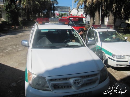 مانور زلزله در شهرستان گمیشان برگزار شد