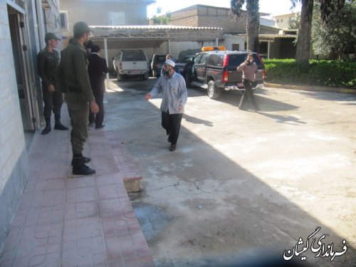 مانور زلزله در شهرستان گمیشان برگزار شد