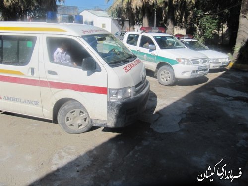 مانور زلزله در شهرستان گمیشان برگزار شد