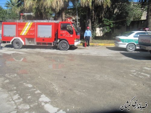 مانور زلزله در شهرستان گمیشان برگزار شد