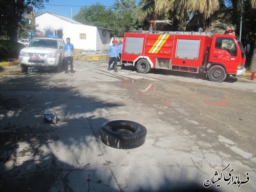 مانور زلزله در شهرستان گمیشان برگزار شد