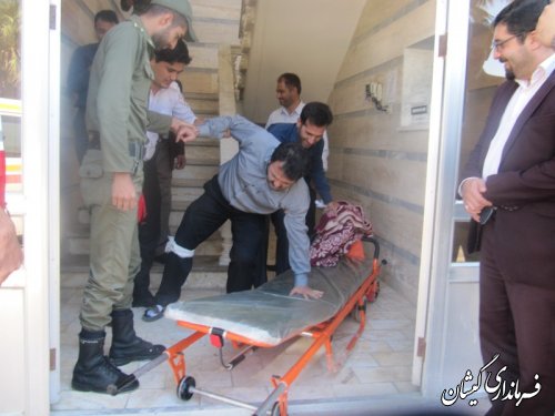 مانور زلزله در شهرستان گمیشان برگزار شد