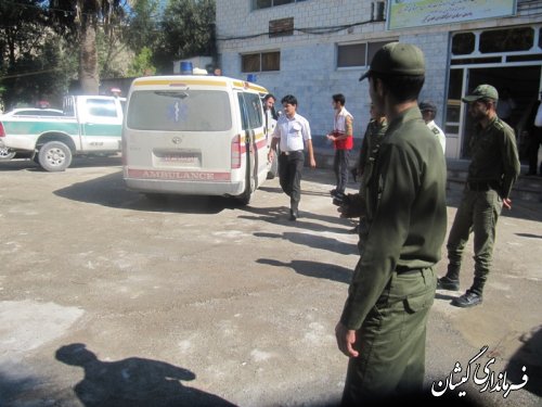 مانور زلزله در شهرستان گمیشان برگزار شد