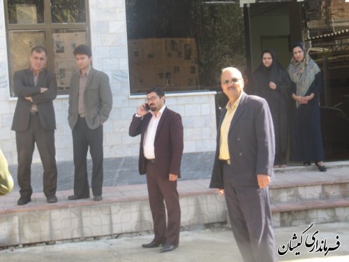 مانور زلزله در شهرستان گمیشان برگزار شد